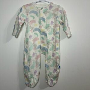 Magnetic Me Watercolor Simply Organic Cotton Footie Sleeper